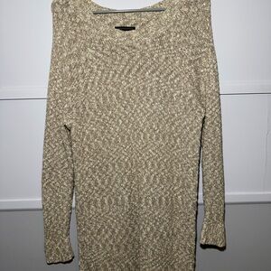 Women's Beige Sweater Dress